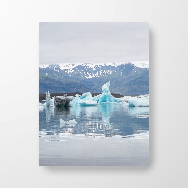 Island Meer Eis Berge - Akustikbild