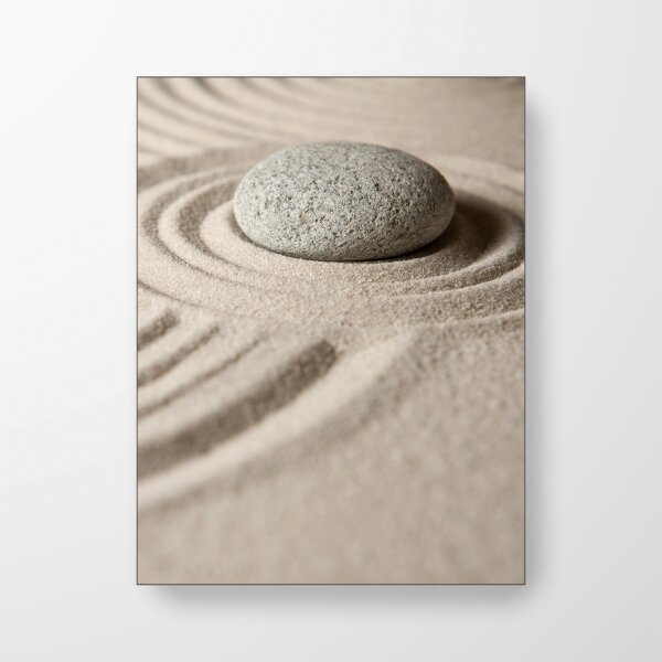 Zen Stein im Sand - Akustikbild
