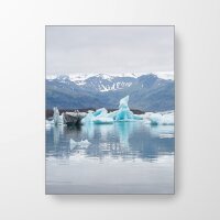 Island Meer Eis Berge - Spanntuch