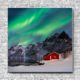 Akustikbild Polarlicht über Haus Quadrat