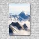 Stoffklang Akustikbild Hochformat Wand Berge Neuseeland