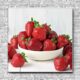Akustikbild Fruchtschale Erdbeeren Quadrat