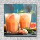 Akustikbild Cocktail Grapefruit-Rosmarin-Gin Quadrat