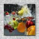 Akustikbild Früchte im Wasser Quadrat