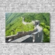 Stoffklang Akustikbild Querformat Wand Weltwunder Chinesische Mauer