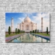 Stoffklang Akustikbild Querformat Wand Weltwunder Taj Mahal Indien